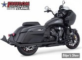 ECHAPPEMENT - FREEDOM PERFORMANCE - INDIAN CHIEF / CHIEFTAIN / ROADMASTER - CHOLO SHARKTAIL COMPLETE SYSTEM - STD - UPSWEPT - NOIR - IN00106