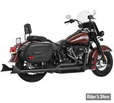 - ECHAPPEMENT - FREEDOM PERFORMANCE - SOFTAIL M8 - SHARKTAIL TRUE-DUALS - LONGUEUR : 36" - NOIR - HD00770