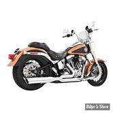 - ECHAPPEMENT - FREEDOM PERFORMANCE - UNION - 2 EN 1 - SOFTAIL 86/17 - CHROME / EMBOUT SLASH OUT : CHROME - HD00036