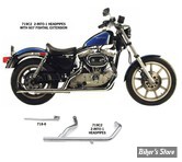 COLLECTERU D'ECHAPPEMENT - SPORTSTER 1957/1985 - PAUGHCO - 2 EN 1 HEADPIPE - CHROME - 719C2