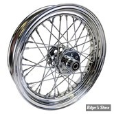 16 X 3.00 - ROUE ARRIÈRE 40 RAYONS - SPORTSTER 54/78 - OEM 00000-00 - CHROMÉE AVEC RAYONS CHROMÉS.