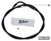 CABLE DE RETOUR POUR BIGTWIN & SPORTSTER AVEC MIKUNI HS 40 - LONGUEUR :104CM - BIGTWIN / SPORTSTER 1996UP - BARNETT - TOUT NOIR