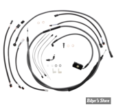 + 12" / +14" - KIT CABLES ET DURITE DE FREIN DE GUIDON RALLONGES - SOFTAIL M8 18/20 - MAGNUM DESIGNER SERIE - KARBON FIBER - 787941