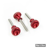 VIS CACHE MODULE CHROMÉ - POWERPLANT P16 - P16 SPORTSTER SIDE COVER QUICK SCREW SET - ROUGE