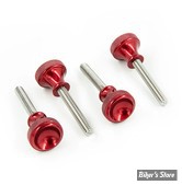 KIT DE VISSERIE DE CARTERS LATERAUX - FXR 82/94 - OEM 3260 / 6703 - POWERPLANT P16 - FXR SIDE COVER QUICK SCREW SET - ROUGE