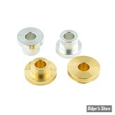 - KIT DE FIXATION DE GUIDON - RIGIDE - MILWAUKEE EIGHT -  POWERPLANT - SOLID RISER BUSHINGS M8 - ALUMINUM & BRASS