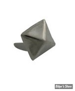 RIVETS DECORATIF - OEM 11757-46 - 3/8" Pyramid Saddlebag Spots Bright  - Nickel - LES 50 PIÈCES