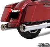 SILENCIEUX - RINEHART RACING - TOURING 17UP 117" - MUFFLER SLIP-ON 4.5" / EURO 4 - CHROME / EMBOUT : CHROME STANDARD - 800-0110TC-BCE