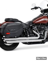 - ECHAPPEMENT - FREEDOM PERFORMANCE - SOFTAIL M8 - PATRIOT LG - CHROME / EMBOUTS  : CHROME - HD00756