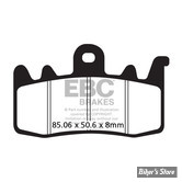 - PLAQUETTES AVANT- SPORTSTER RH - OEM 41300227 - SPORTSTER 21UP - EBS - V-PAD SEMI SINTERED