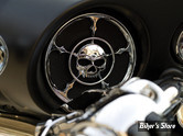 - GRILLES DE HAUT PARLEUR AVANT / ARRIERE - KURYAKYN - TOURING 96/13 - Zombie - Chrome - 3787