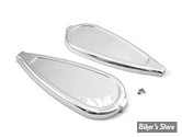 ECLATE M - PIECE N° 57B - CACHE CARBURATEUR LINKERT / BENDIX / KEIHIN - TEARDROP Gas Tank Emblem Set - CHROME