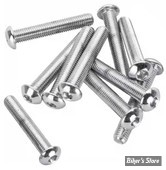 VIS TETE BOMBEE 1/4-28 X 38.00MM / 1 1/2" - ALLEN - CHROME - LE PAQUET DE 10 PIECES