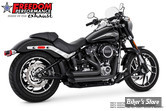 - ECHAPPEMENT - FREEDOM PERFORMANCE - SOFTAIL M8 - AMENDMENT SIDE SLASH  - NOIR / EMBOUTS  : NOIR - HD00738