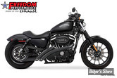 - ECHAPPEMENT - FREEDOM PERFORMANCE - RADICAL RADIUS - 2EN2 - SPORTSTER 04UP - NOIR / EMBOUTS NOIR SCULPTE - HD00381