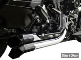 ECHAPPEMENT LA CHOPPERS FUSION EXHAUST SYSTEM - COLLECTEUR CHROME / PARES CHALEUR NOIR / EMBOUTS NOIR