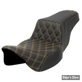 - SELLE SADDLEMEN - EXTENDED REACH STEP-UP SEAT - TOURING 08UP - AVANT LS - NOIR / COUTURES : DOREES - 808-07E-17207