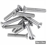 VIS TETE FRAISEE 1/4-28" X 38.00MM / 1 1/2" - ALLEN - CHROME - LE PAQUET DE 10 PIECES