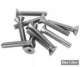 VIS TETE FRAISEE 1/4"-20 X 38.00MM / 1 1/2" - ALLEN - CHROME - LE PAQUET DE 10 PIECES