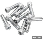 VIS TETE ALLEN / BTR - METRIQUE - M6 x 40MM - CHROME - LES 10 PIECES