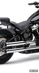 SILENCIEUX COBRA - SOFTAIL MILWAUKEE EIGHT 18UP - COBRA 3" RPT RACE PRO SLIP-ONS - CHROME - 6057