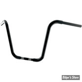 GUIDON KHROME WERKS - 1 1/4" - FAT APE HANGER - TOURING FLHR/FLTR 08UP - HAUTEUR : 14" - PERCE - NOIR - 300834