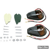 FEU DE CARROSSERIE - K&S TECHNOLOGIES INC. - MARKER LIGHT - CORPS : CARBON - CABOCHON : FUME - DOUBLE FILAMENT