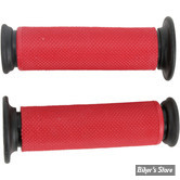 POIGNEES DRIVEN - CAOUTCHOUC - 7/8" - GRIPPY - LONGUEUR : 12.5CM - ROUGE