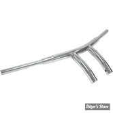 GUIDON DRAG SPECIALTIES - T-BAR - HAUTEUR : 7" - FINITION : CHROME