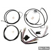 + 12" / +14" - KIT CABLES ET DURITE DE FREIN DE GUIDON RALLONGES - TOURING  FLHTCUSE / FLHXSE / FLHRSE 08/12 - MAGNUM XR DOT - NOIR / CHROME - 489001