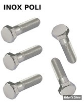 VIS TETE HEXAGONALE - 1/4"-28 X 16.00MM / 5/8" - HEXAGONALE - INOX POLI - LE PAQUET DE 5 PIECES