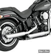 -  Silencieux Vance & Hines - Twin Slash 3" PCX - Softail 07/16- CHROME - 16335