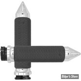 POIGNEES AVON - MEMORY GRIPS - DIAMETRE : 1.375" / 35mm / SMALL - SPIKE - FINITION : CHROME - MF-63-CH-SPK