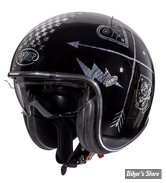 CASQUE JET  - PREMIER HELMETS - VINTAGE NX SILVER CHROMED - NOIR / CHROME - TAILLE M