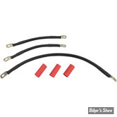 KIT CABLES DE BATTERIE - DYNA 91/03 - DRAG SPECIALTIES - NOIR - E25-0091B-T3 - NI REPRIS NI ECHANGE