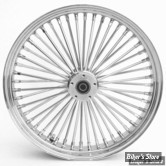 21 X 2.15 - ROUE AVANT 50 RAYONS - FAT DADDY - TOURING 00/07 - Right Wright Wheels Fat Daddy -  MOYEU : CHROME / JANTE : CHROME / RAYONS : POLIS
