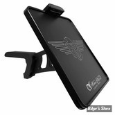GERMANY - PLAQUE LATERALE -  SOFTAIL MILWAUKEE EIGHT FXDR 2019/2020 - HEINZ BIKES - SLIP-INN À LED - FORMAT : 220 X 200 MM - NOIR - HBSKZ-FXDR-DE