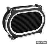 - FILTRE A AIR A.NESS - MILWAUKEE EIGHT TOURING 17UP / SOFTAIL 18/24 -  Stage II Oval Upgrade air cleaner kit - FINITION :  NOIR / CONTRAST CUT - 600-196