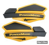 - DEFLECTEURS POUR MAINS - POWERMADD  - Star Series Handguards - COULEUR : JAUNE / NOIR - 34201
