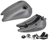 RESERVOIR D'ESSENCE - 4.0 GALLONS / 15.10 LITRES - SPORTSTER 82/03 - OEM 00000-00 - SPORT-BOB RALLONGE DE 2" - BOUCHON 1/4 DE TOUR AFFLEURANT DOUBLE