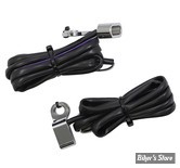 2 - CLIGNOS DRAG SPECIALTIES - LED Handlebar Marker Lights - SPORTSTER 14/22 - CORPS : CHROME / CABOCHON : FUME - L22-0231DCME