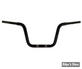 GUIDON 32mm SUR RISERS 32MM - HAUTEUR : 25.40 CM / 10" -  DRAG SPECIALTIES - TOURING - FLTRX 23UP - NOIR BRILLANT - 0601-6555