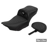 - SELLE SADDLEMEN - ROADSOFA HC - EXTENDED REACH SEAT - TOURING 2023UP - NOIR / COUTURES ARGENT - AVEC DOSSIER - 823-07-190B5