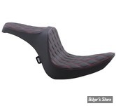 SELLE DRAG SPECIALTIES - PREDATOR III SEAT - SOFTAIL 06/17 (200) - DOUBLE DIAMOND / COUTURES : ROUGE