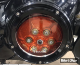 ECLATE I - PIECE N° 25 - COUVERCLE D EMBRAYAGE - OEM 25414-99 - SOFTAIL M8 2018 / TWINCAM 99/17 / TOURING 99/15 - TRASK - ASSAULT - NOIR BRILLANT - TM-0040BK