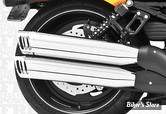 SILENCIEUX - FREEDOM PERFORMANCE - V-ROD - RACING SLIP-ON - CHROME / EMBOUT : CHROME SCULPTE  - HD00333
