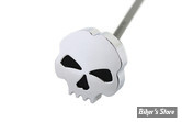 BOUCHON DE RÉSERVOIR D'HUILE - DYNA 99/05 -  OEM 62853-99 - SKULL DESIGN - CHROME