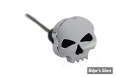 BOUCHON DE RÉSERVOIR D'HUILE - DYNA 06/17 -  OEM 62853-06 / 62700001 - SKULL DESIGN - CHROME