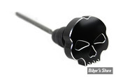 BOUCHON DE RÉSERVOIR D'HUILE - DYNA 06/17 -  OEM 62853-06 / 62700001 - SKULL DESIGN - NOIR