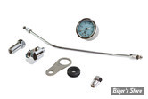 - KIT MANO DE PRESSION D HUILE -  60 PSI - BIG TWIN EVO 84/99 - 60 PSI - V-TWIN / Wyatt Gatling - Rocker Box Mounted Oil Gauge Kit